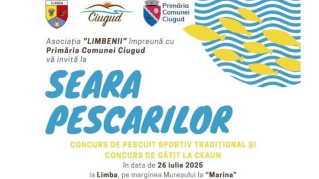Seara Pescarilor revine la Limba, pe 26 iulie 2025: Tradiții, bucate la ceaun și voie bună pe malul Mureșului