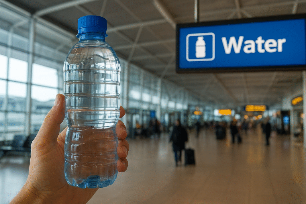 Proiect de lege: Sticla de apă de 500 ml nu va putea costa mai mult de 3 lei în gări, aeroporturi și benzinării